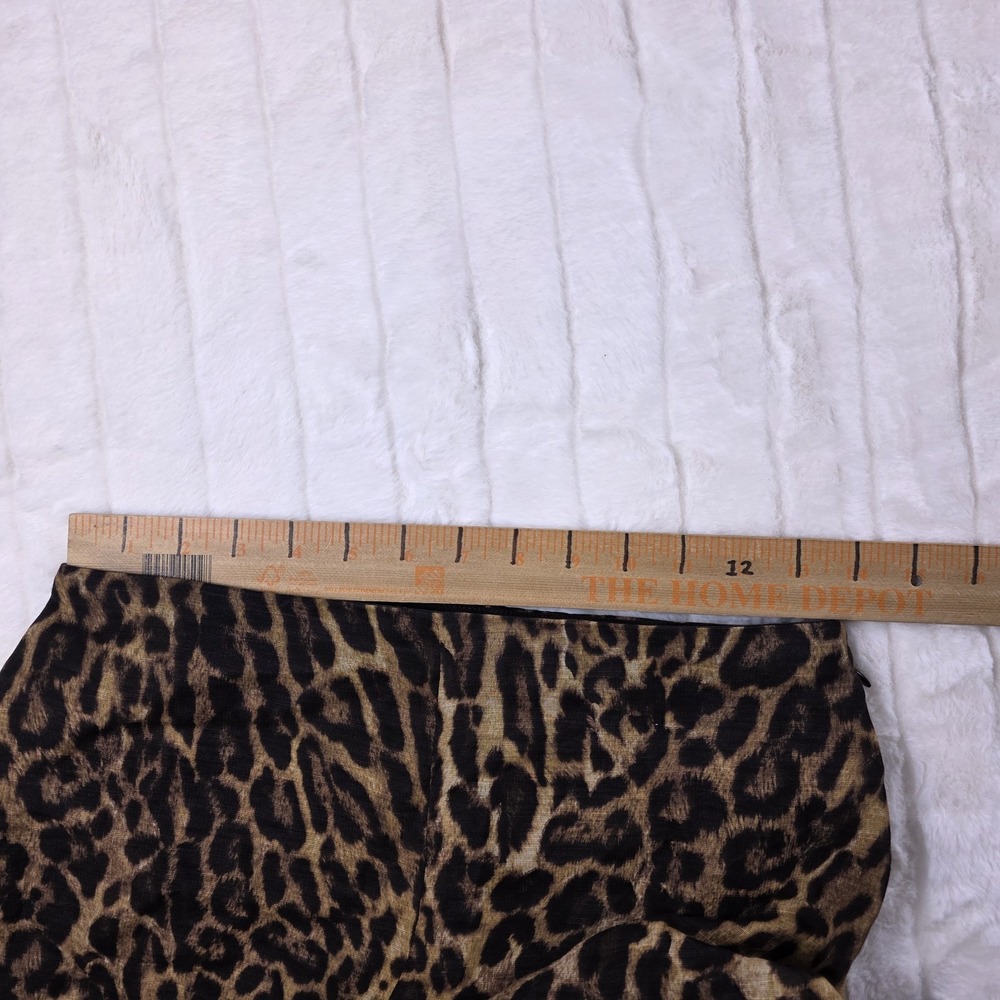 Ralph Lauren Purple Label Daria Ocelot Print Linen Voile Pants Womens 2 $1990 - Picture 5 of 11